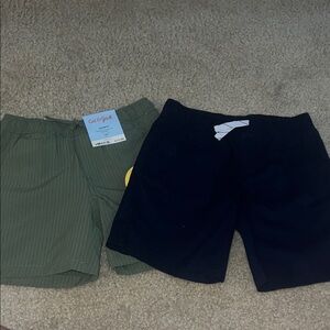 Cat & Jack Olive Green and blue  Kids Shorts Set